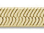 <span>CLOSEOUT 20% OFF! </span> 040-3.5MM Magic Herringbone Yellow Gold Chain .925  Solid Sterling Silver Sizes 7"-20" NEW