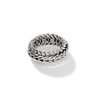Kami Chain Band Ring, Sterling Silver